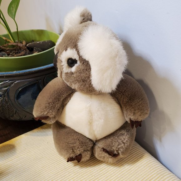 Vintage 1987 24K Polar Puff Koala Bear Special Effects Head Turns Fat Tummy 8 in - Picture 3 of 9